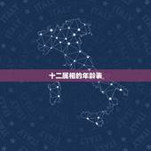 十二属相的年龄表，十二生肖属相年龄