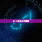 2023属龙运势健康