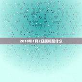 2010年1月2日属相是什么，2010年1月2日是什么属相