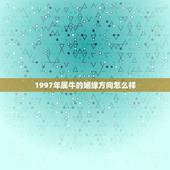 1997年属牛的姻缘方向怎么样(介绍爱情、婚姻、事业哪个更重要)