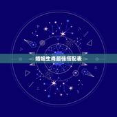 婚姻生肖最佳搭配表，女虎和什么属相最配