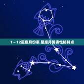 1～12星座月份表 星座月份表性格特点