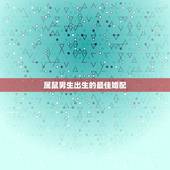 属鼠男生出生的最佳婚配，属鼠男士的最佳婚配