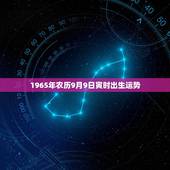 1965年农历9月9日寅时出生运势