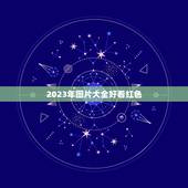 2023年图片大全好看红色，2023年流行什么时尚色？