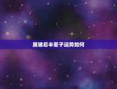 属猪后半辈子运势如何，最有富豪命的生肖猪