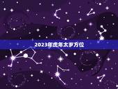 虎年冲什么生肖冲太岁(介绍2023年虎年太岁方位及冲太岁的生肖)