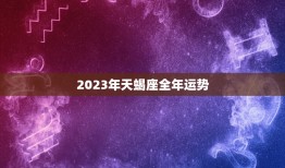 2023年天蝎座全年运势，2023年属虎人的全年运势