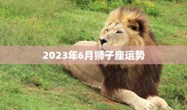 2023年6月狮子座运势(事业上升期财运亨通)