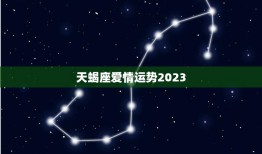 天蝎座爱情运势2023(浪漫之年爱情如虹)