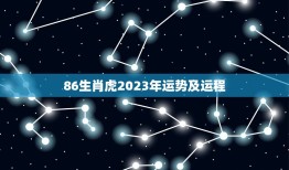 86生肖虎2023年运势及运程(顺风顺水财运亨通)