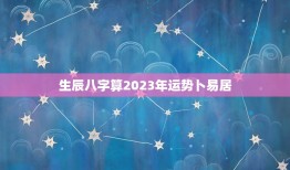 生辰八字算2023年运势卜易居(2023年运势大介绍)