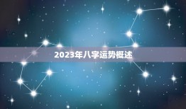 2023八字运势测算(掌握未来预知命运)