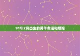 91年2月出生的男羊命运和婚姻，91年的羊2月出生命是不是不好