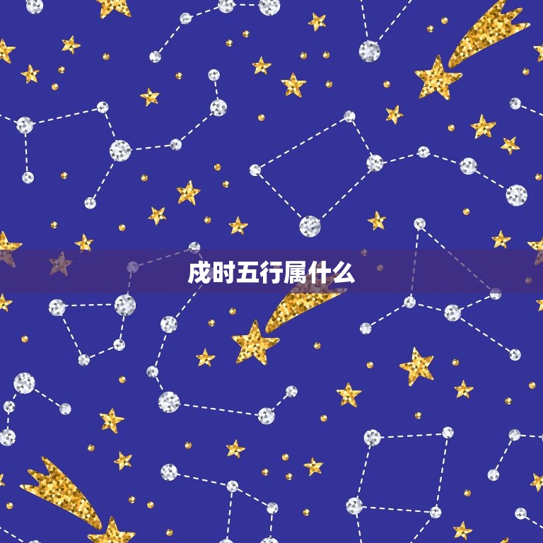 戍时五行属什么，乙未日戍时的五行属性是什么  第1张