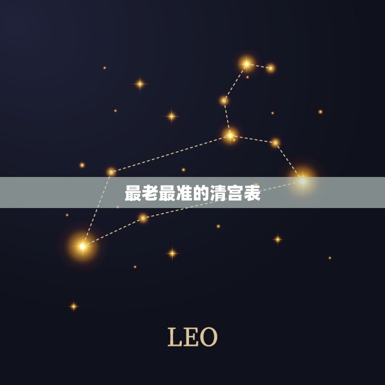 最老最准的清宫表，清宫表准不准确？  第1张