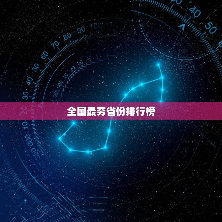 全国最穷省份排行榜 我国最穷省份最新排名  第1张