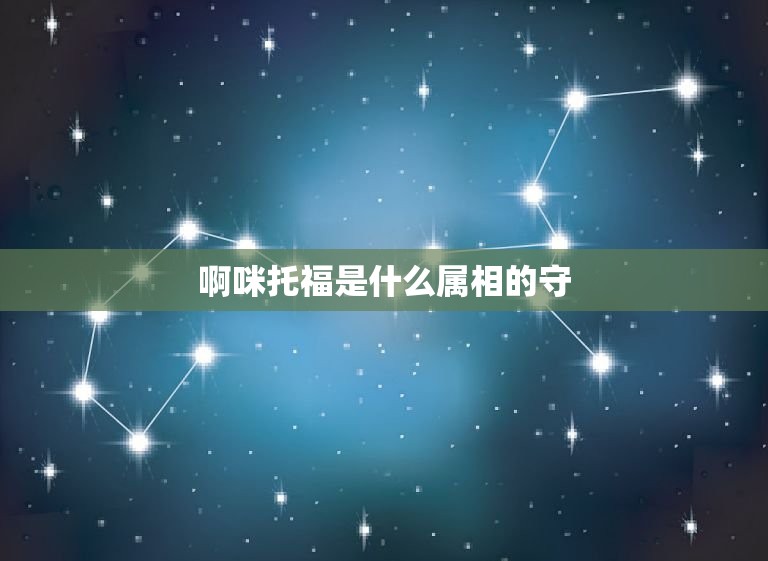 啊咪托福是什么属相的守，南啊咪托福是什么意思