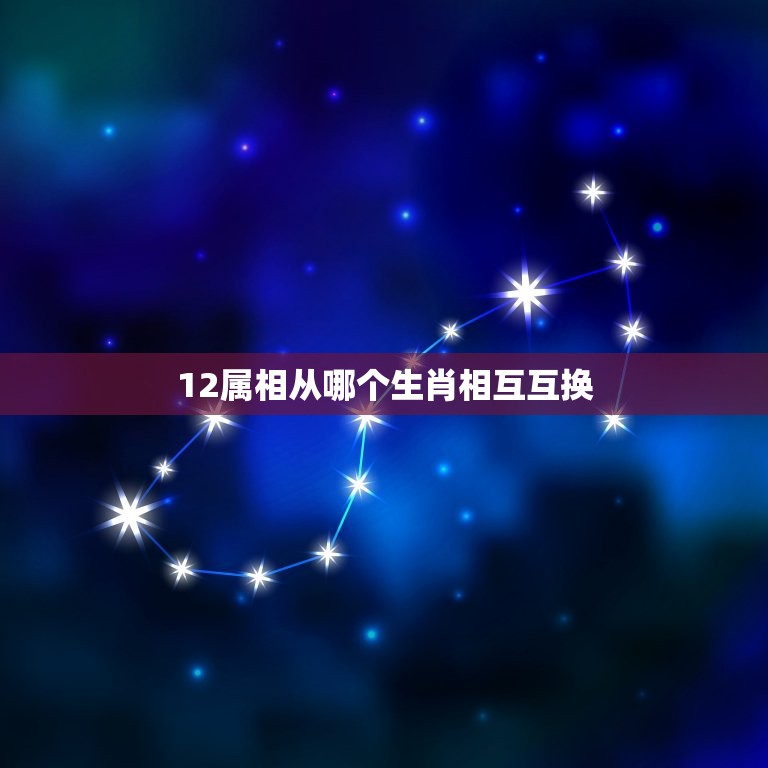 12属相从哪个生肖相互互换，十二生肖它们之间都有一个相互范冲是什么意思