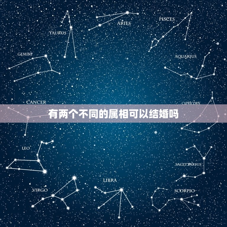 有两个不同的属相可以结婚吗，相同属相的两个人能结婚吗  第1张