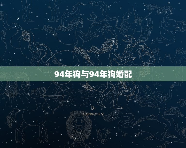 94年狗与94年狗婚配，94年属狗的属相婚配表  第1张