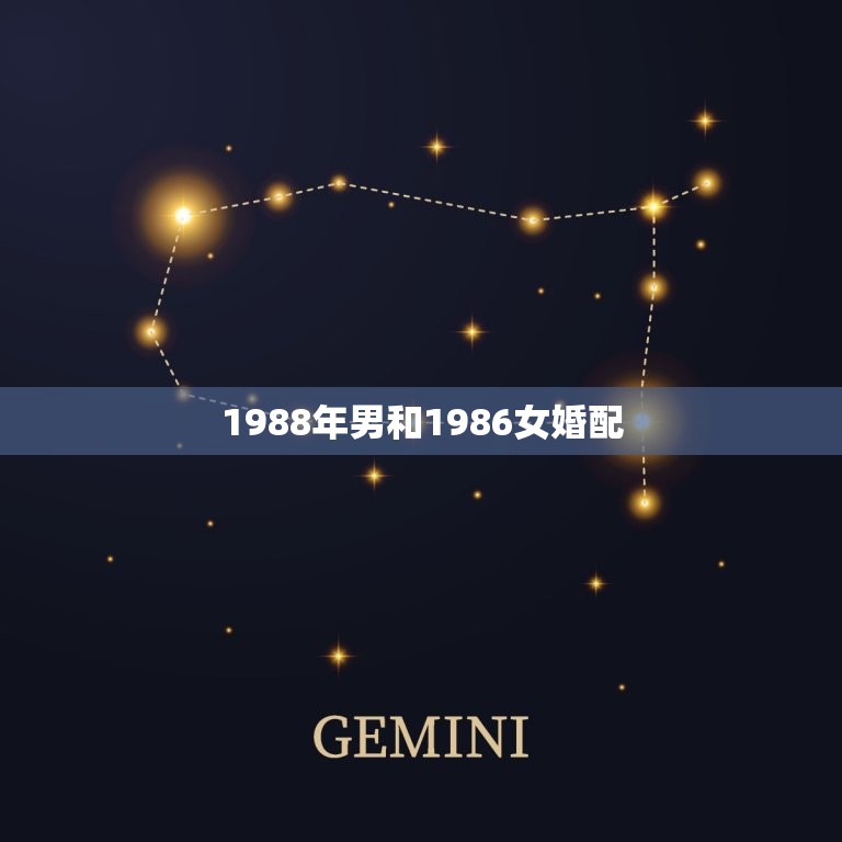 1988年男和1986女婚配，86年虎女和88年龙男婚配如何  第1张