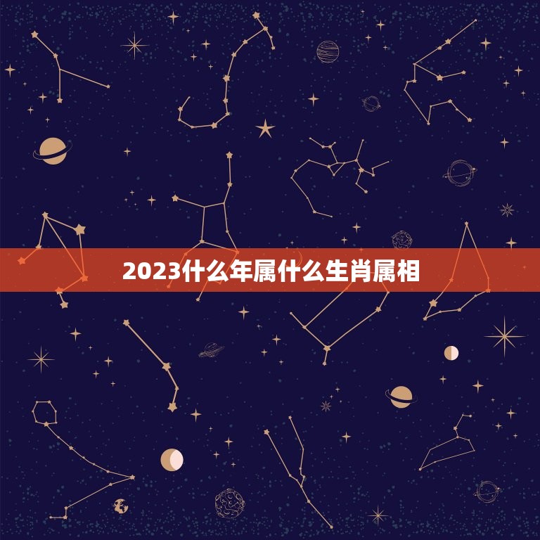 2023什么年属什么生肖属相  第1张