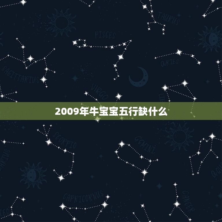 2009年牛宝宝五行缺什么