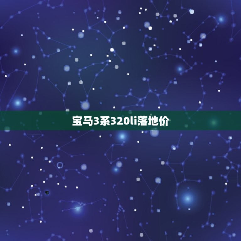 宝马3系320li落地价，2023 款宝马320li图片