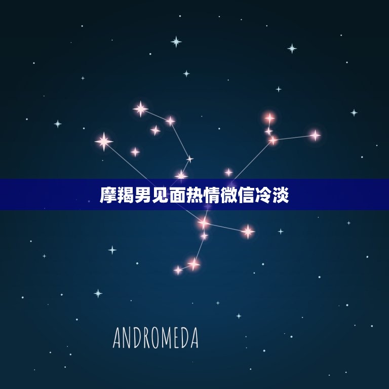 摩羯男见面热情微信冷淡，摩羯男会天天 一个人吗  第1张