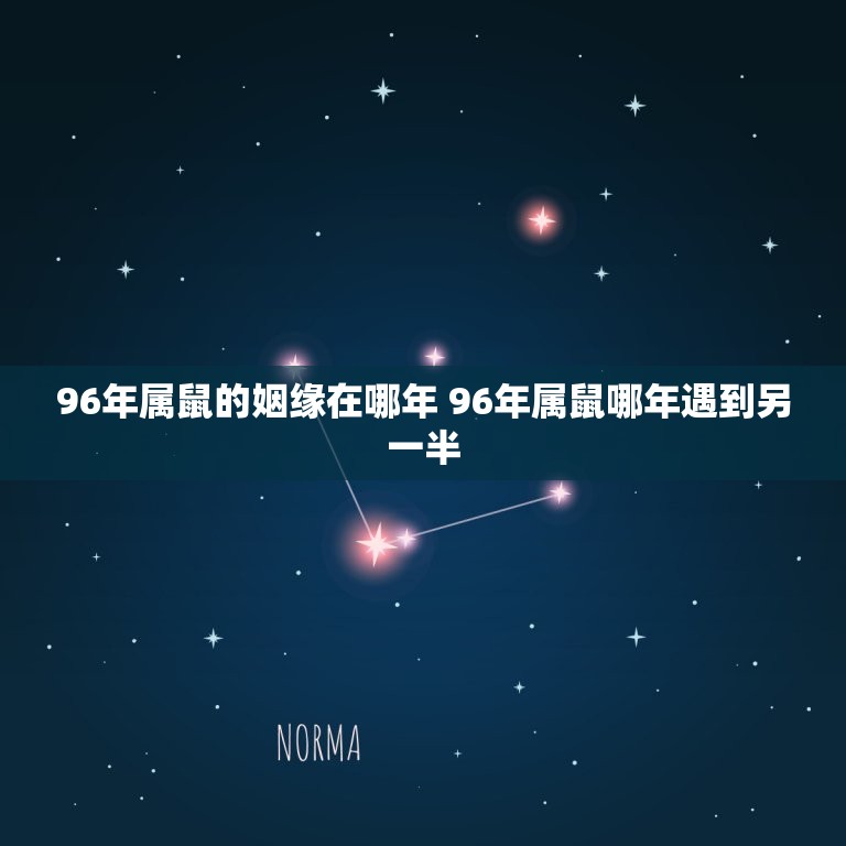 96年属鼠的姻缘在哪年 96年属鼠哪年遇到另一半  第1张