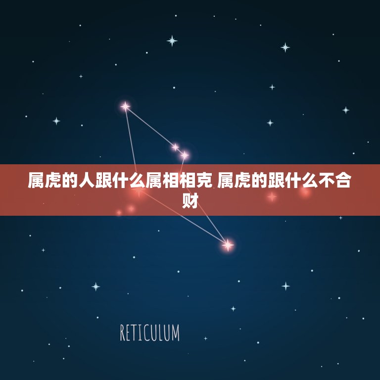 属虎的人跟什么属相相克 属虎的跟什么不合财  第1张