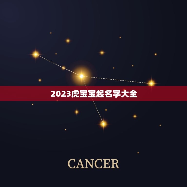 2023虎宝宝起名字大全 虎宝宝起名字大全集  第1张