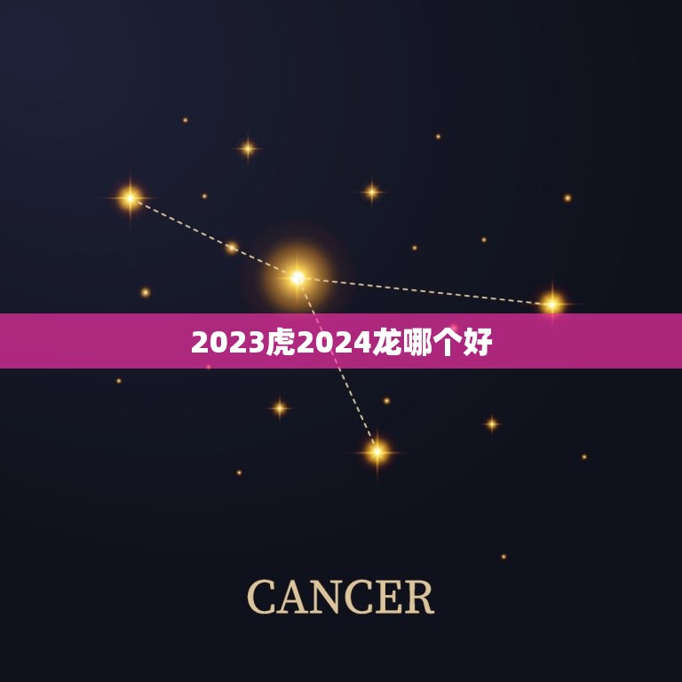 2023虎2024龙哪个好 2024年龙宝宝命好吗