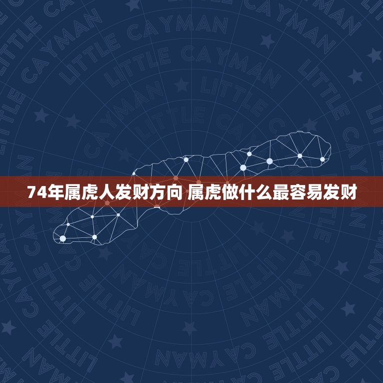 74年属虎人发财方向 属虎做什么最容易发财  第1张