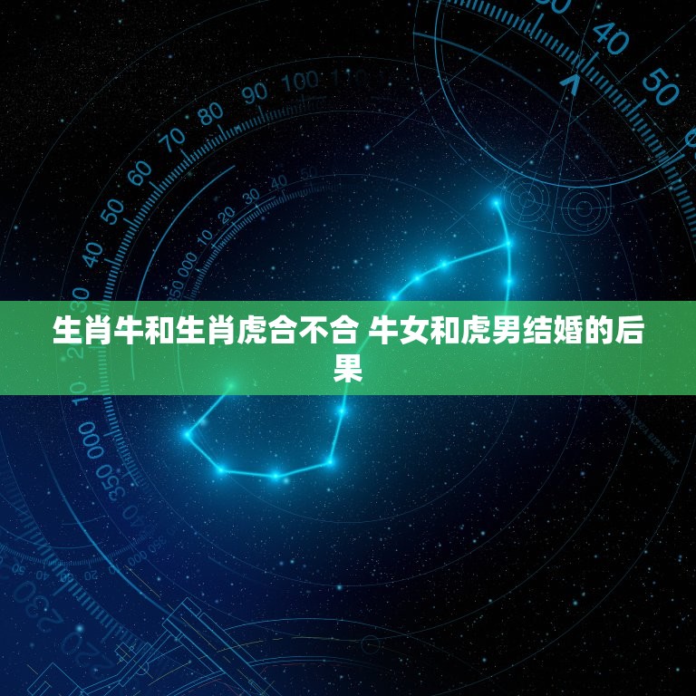 生肖牛和生肖虎合不合 牛女和虎男结婚的后果  第1张