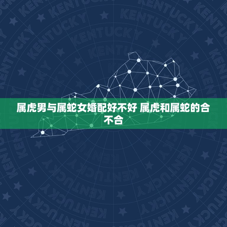 属虎男与属蛇女婚配好不好 属虎和属蛇的合不合  第1张