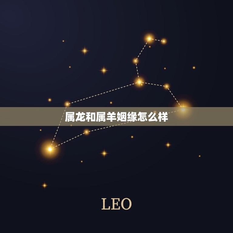 属龙和属羊姻缘怎么样 男羊女龙婚姻怎么样  第1张