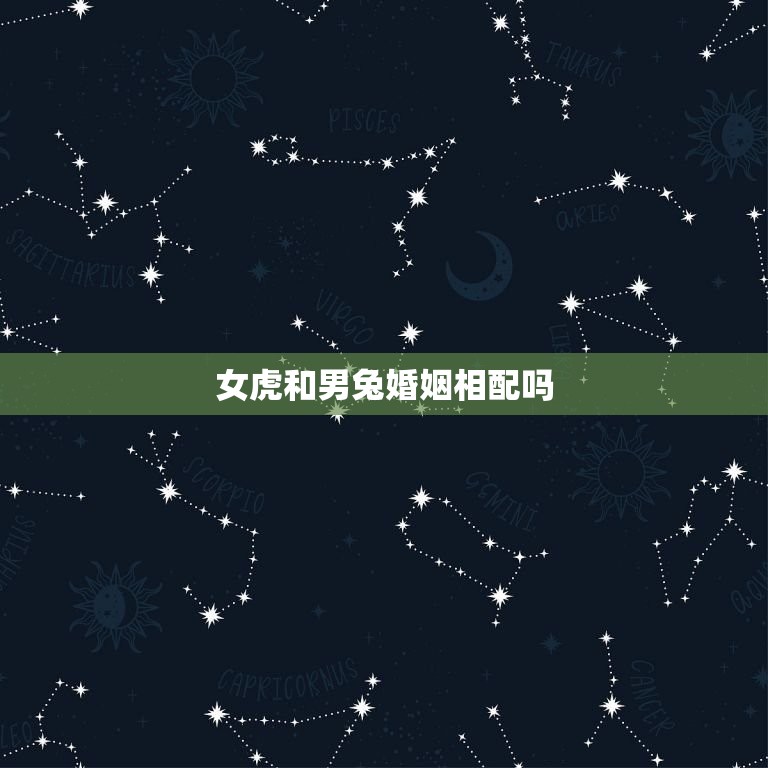女虎和男兔婚姻相配吗 男兔女虎婚姻命运  第1张