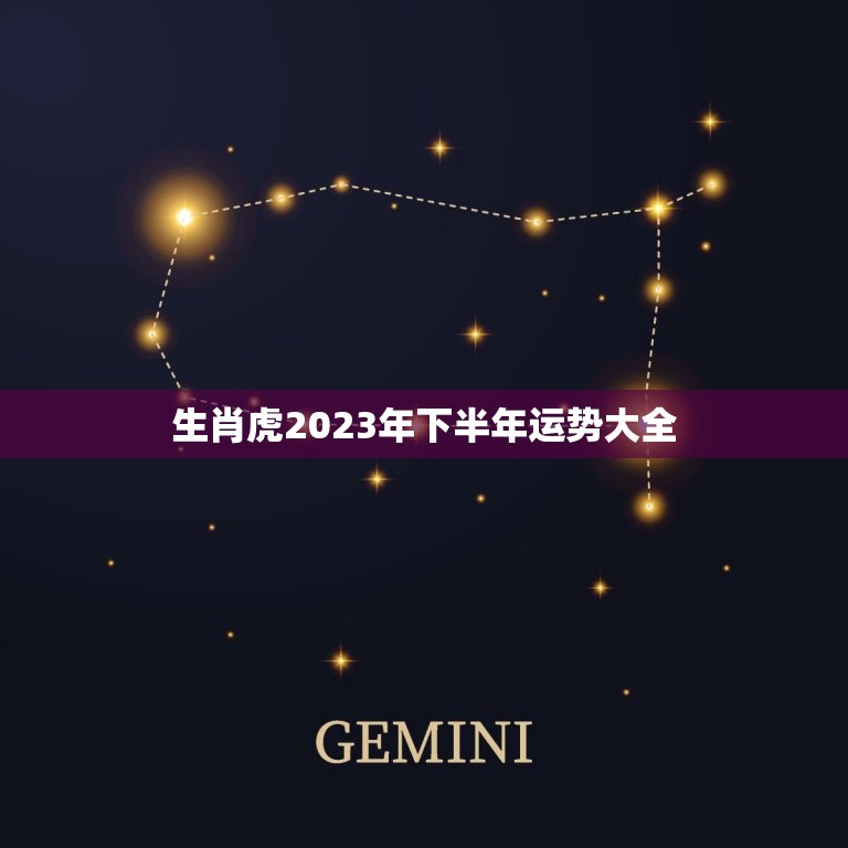 生肖虎2023年下半年运势大全 生肖虎2023年运势大全  第1张