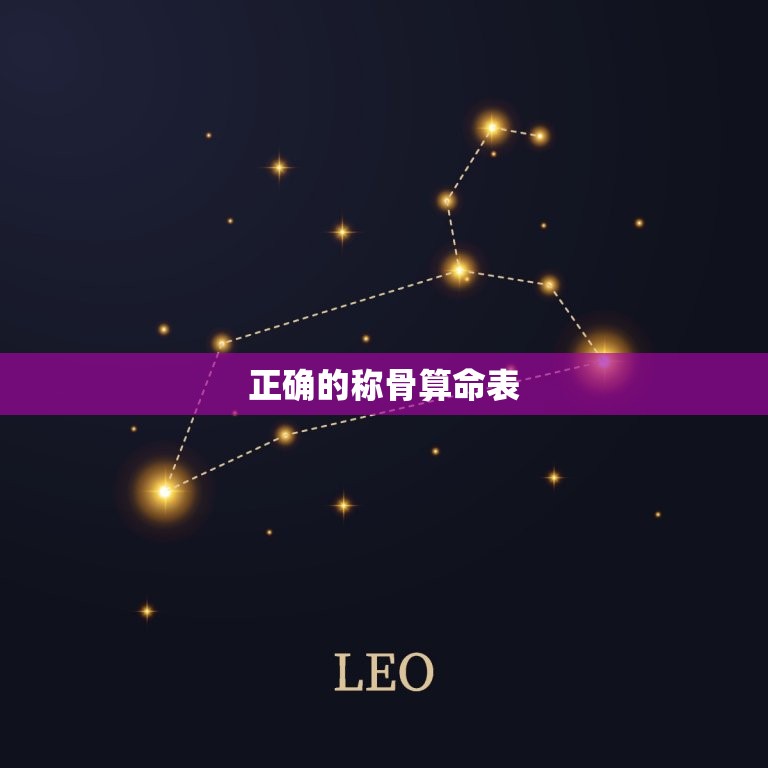 正确的称骨算命表 一生福禄财运查询表  第1张