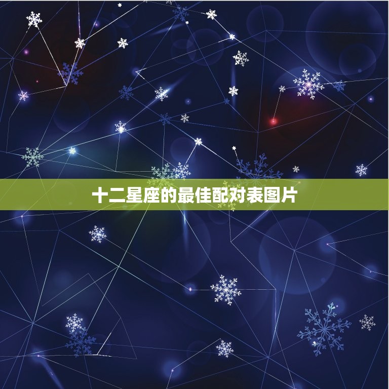 十二星座的最佳配对表图片 十二星座谁才是老大  第1张
