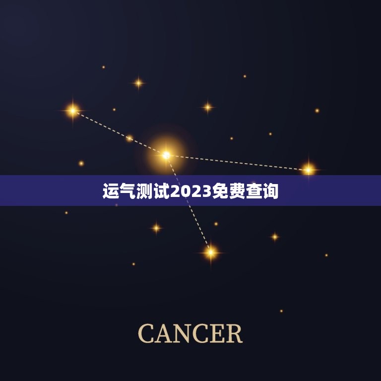 运气测试2023免费查询，运气测试2023免费查询结果  第1张