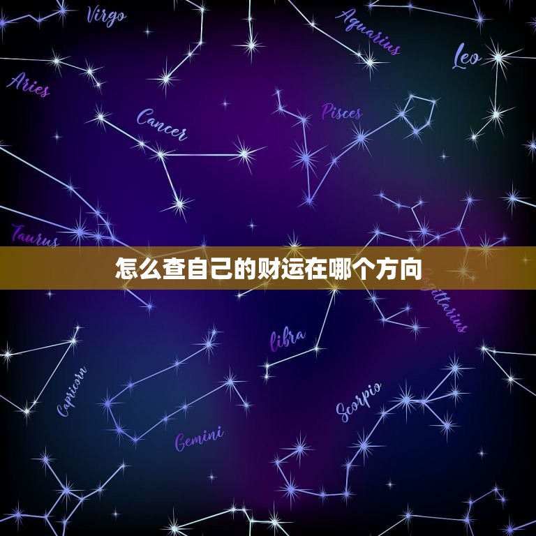 怎么查自己的财运在哪个方向，怎么查自己的财位在哪个方向  第1张