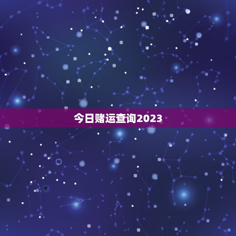 今日赌运查询2023，今日赌运查询2020  第1张