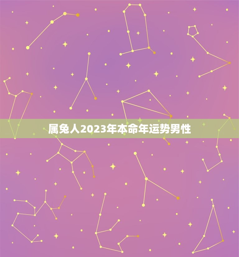 属兔人2023年本命年运势男性，属兔人2023年本命年运势男性怎么样  第1张