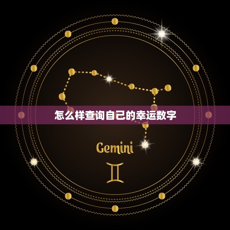 怎么样查询自己的幸运数字，怎么样查询自己的幸运数字呢  第1张