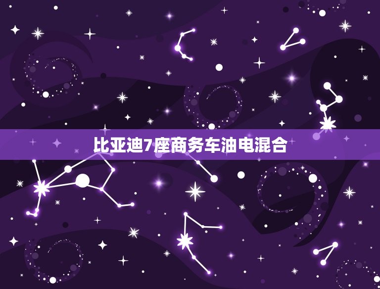 比亚迪7座商务车油电混合，比亚迪油电混合7人座价格  第1张