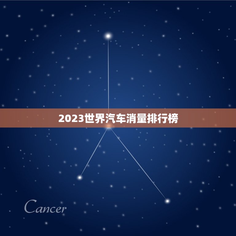 2023世界汽车消量排行榜，2023世界汽车消量排行榜最新