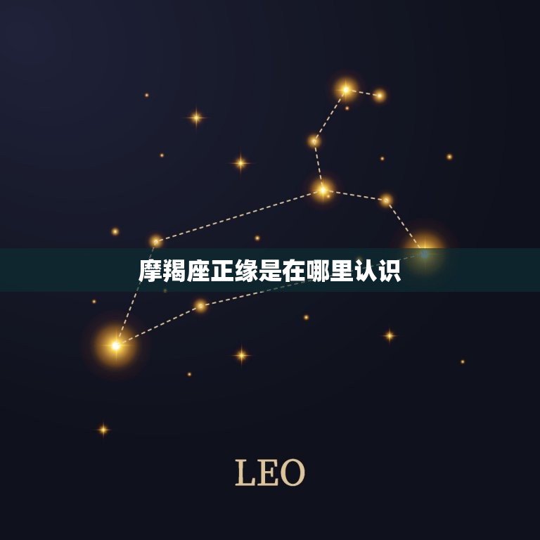 摩羯座正缘是在哪里认识，2023摩羯座躲不过的情劫  第1张